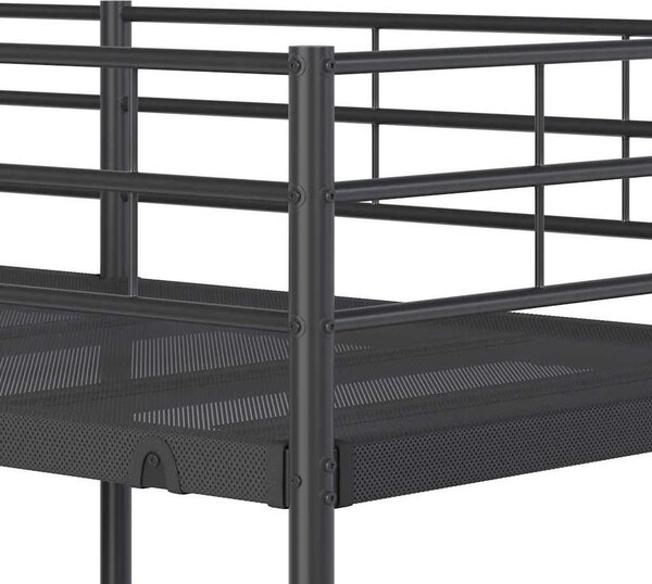VidaXL Patrová postel bez matrace 80x200 cm ocel [42000327] Barva: Bílá