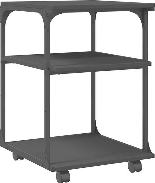 VidaXL Stojan na tiskárnu 3patrový 43x48x64 cm kompozitní dřevo [842278] Barva: dub sonoma