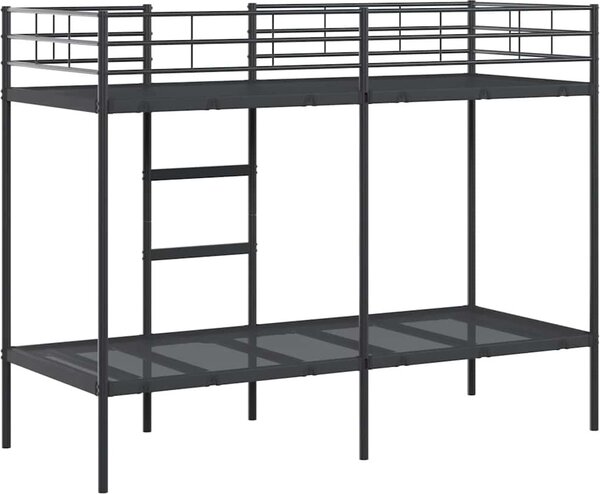 VidaXL Patrová postel bez matrace 80x200 cm ocel [42000327] Barva: Bílá