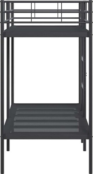 VidaXL Patrová postel bez matrace 80x200 cm ocel [42000327] Barva: Bílá