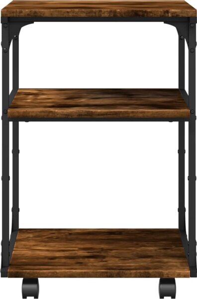 VidaXL Stojan na tiskárnu 3patrový 43x48x64 cm kompozitní dřevo [842278] Barva: dub sonoma
