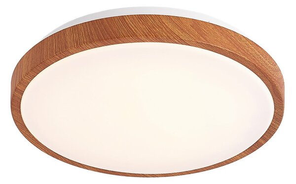 Stropní Lampa Lindby, Mynte, Dřevo, Obývací pokoj, Plast, Moderní