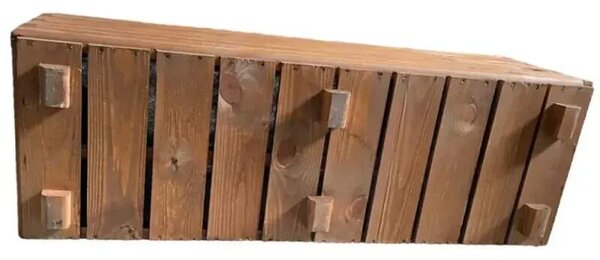 Dřevěný zahradní květináč AKSAMIT teak 1180x400x400 (Krásné zpracování)