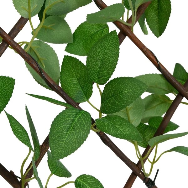 VidaXL Treláž s umělým břečťanem roztahovací zelená 180 x 30 cm [366584]