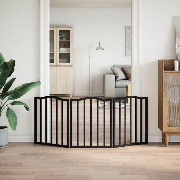 VidaXL Zábrana pro psy skládací 3 panely 150 cm topol [352220] Barva: Přírodní