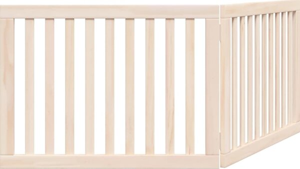 VidaXL Zábrana pro psy skládací 2 panely 160 cm topolové dřevo [352264] Barva: Přírodní