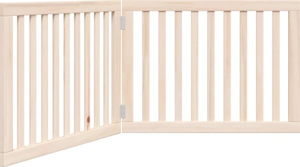 VidaXL Zábrana pro psy skládací 2 panely 160 cm topolové dřevo [352264] Barva: Přírodní