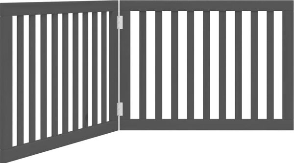 VidaXL Zábrana pro psy skládací 2 panely 160 cm topolové dřevo [352264] Barva: Přírodní