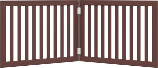 VidaXL Zábrana pro psy skládací 2 panely 160 cm topolové dřevo [352264] Barva: Přírodní