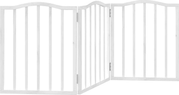 VidaXL Zábrana pro psy skládací 3 panely 150 cm topol [352220] Barva: Přírodní