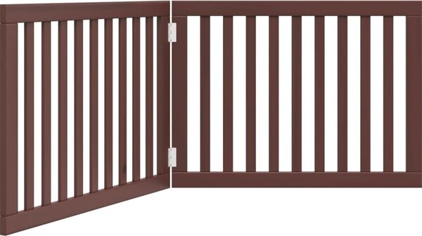 VidaXL Zábrana pro psy skládací 2 panely 160 cm topolové dřevo [352264] Barva: Přírodní