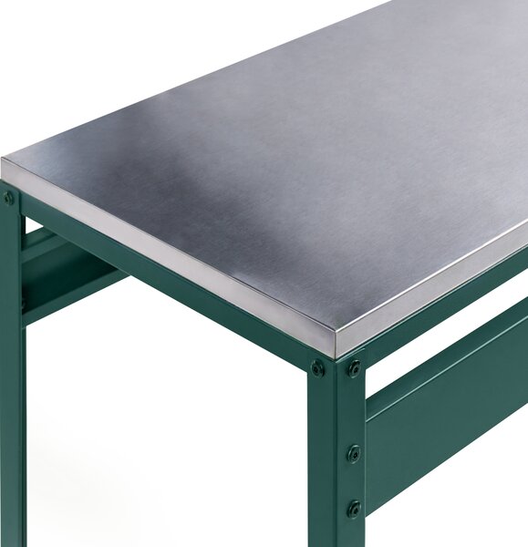 Venkovní barový stůl MAENZA 120 cm 40 cm Kov Zelená