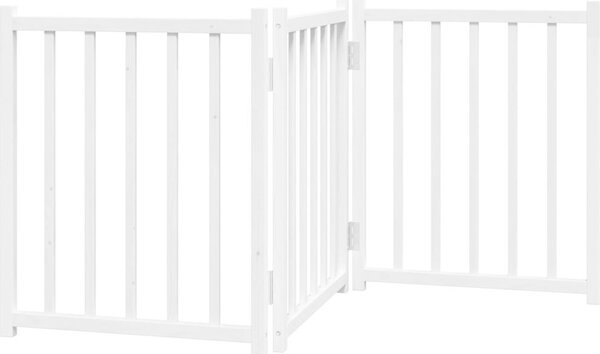 VidaXL Zábrana pro psy skládací 3 panely 150 cm masivní jedle [352276] Barva: Přírodní