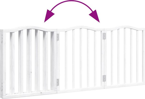 VidaXL Zábrana pro psy skládací 3 panely 150 cm topol [352220] Barva: Přírodní