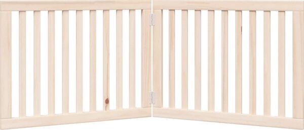 VidaXL Zábrana pro psy skládací 2 panely 160 cm topolové dřevo [352264] Barva: Přírodní