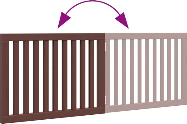 VidaXL Zábrana pro psy skládací 2 panely 160 cm topolové dřevo [352264] Barva: Přírodní