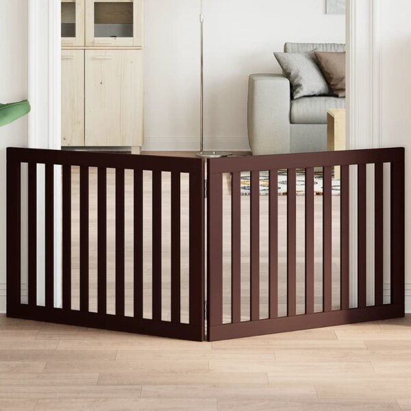 VidaXL Zábrana pro psy skládací 2 panely 160 cm topolové dřevo [352264] Barva: Přírodní