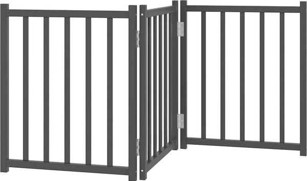 VidaXL Zábrana pro psy skládací 3 panely 150 cm masivní jedle [352276] Barva: Přírodní