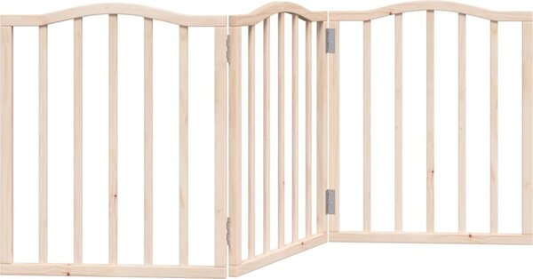 VidaXL Zábrana pro psy skládací 3 panely 150 cm topol [352220] Barva: Přírodní