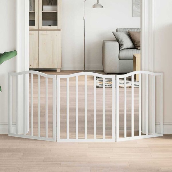 VidaXL Zábrana pro psy skládací 3 panely 150 cm topol [352220] Barva: Přírodní