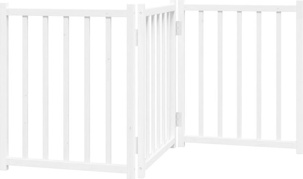 VidaXL Zábrana pro psy skládací 3 panely 150 cm masivní jedle [352276] Barva: Přírodní