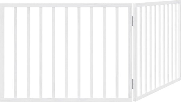 VidaXL Zábrana pro psy skládací 2 panely 160 cm topolové dřevo [352184] Barva: Přírodní