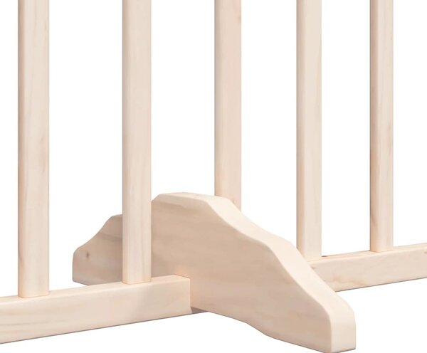 VidaXL Zábrana pro psy s dvířky skládací 6 panelů 480 cm topol [3155613] Barva: Přírodní