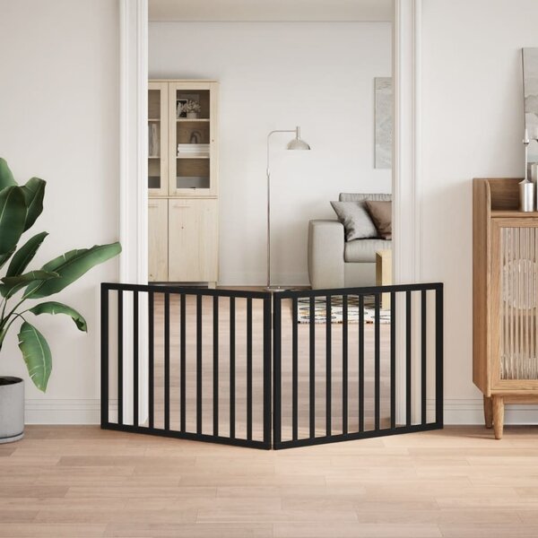 VidaXL Zábrana pro psy skládací 2 panely 160 cm topolové dřevo [352184] Barva: Přírodní