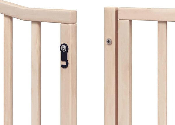 VidaXL Zábrana pro psy s dvířky skládací 6 panelů 480 cm topol [3155613] Barva: Přírodní