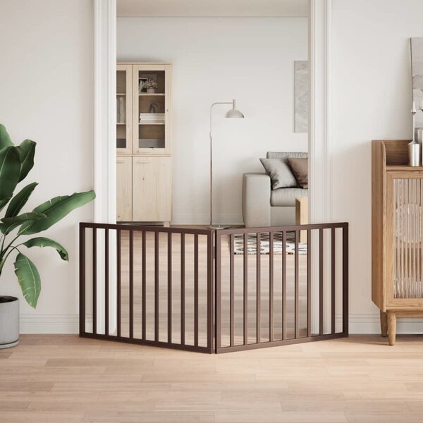 VidaXL Zábrana pro psy skládací 2 panely 160 cm topolové dřevo [352184] Barva: Bílá