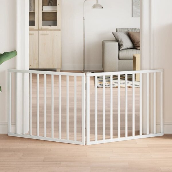 VidaXL Zábrana pro psy skládací 2 panely 160 cm topolové dřevo [352184] Barva: Přírodní