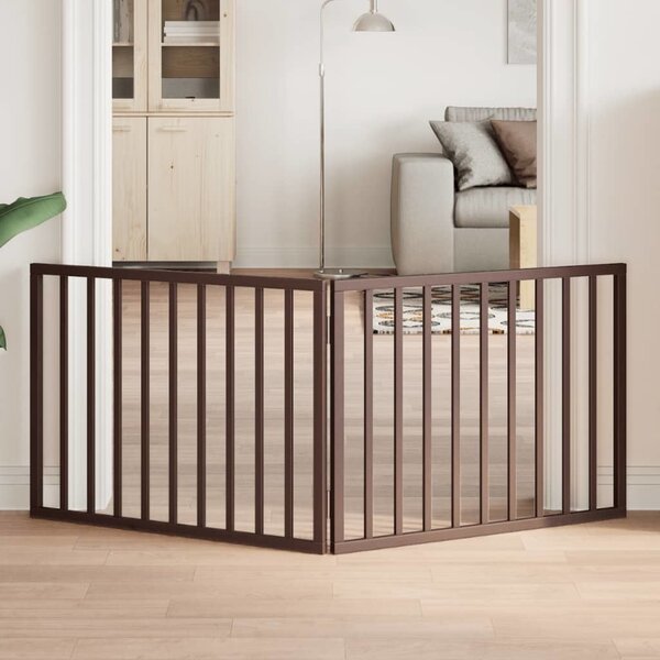 VidaXL Zábrana pro psy skládací 2 panely 160 cm topolové dřevo [352184] Barva: Přírodní
