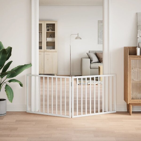 VidaXL Zábrana pro psy skládací 2 panely 160 cm topolové dřevo [352184] Barva: Přírodní