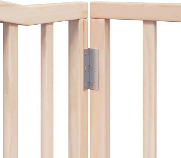 VidaXL Zábrana pro psy s dvířky skládací 6 panelů 480 cm topol [3155613] Barva: Přírodní