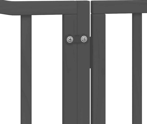 VidaXL Zábrana pro psy s dvířky skládací 6 panelů 480 cm topol [3155613] Barva: Přírodní