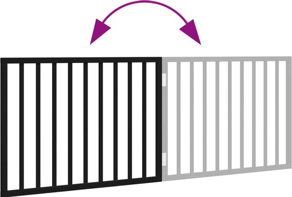 VidaXL Zábrana pro psy skládací 2 panely 160 cm topolové dřevo [352184] Barva: Přírodní