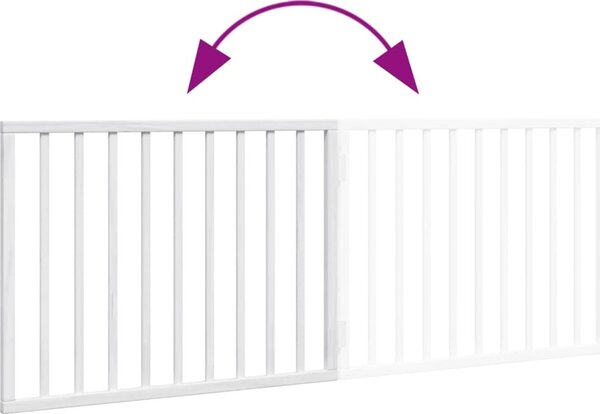 VidaXL Zábrana pro psy skládací 2 panely 160 cm topolové dřevo [352184] Barva: Přírodní