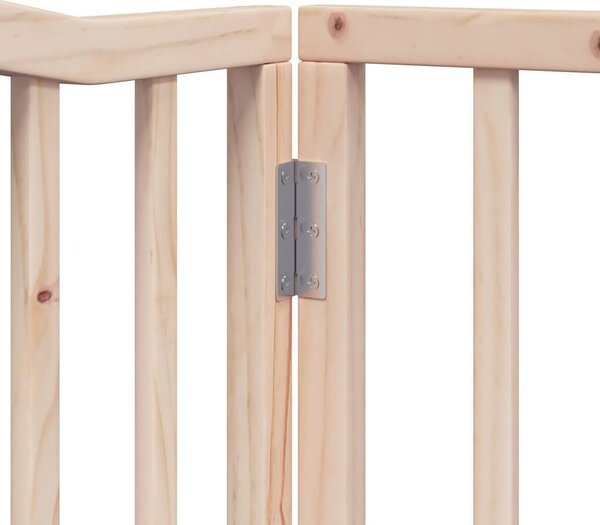 VidaXL Zábrana pro psy s dvířky skládací 4 panely 320 cm [352211] Barva: Přírodní