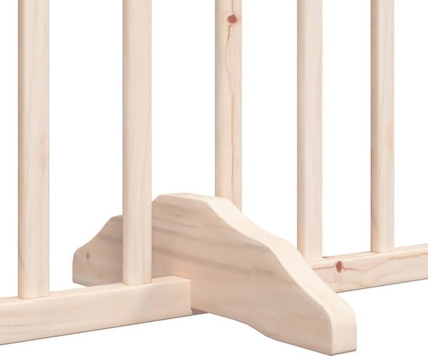 VidaXL Zábrana pro psy s dvířky skládací 4 panely 320 cm [352211] Barva: Přírodní