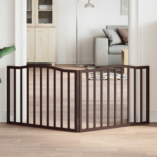 VidaXL Zábrana pro psy skládací 2 panely 160 cm topolové dřevo [352224] Barva: Bílá