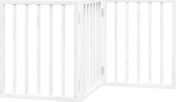 VidaXL Zábrana pro psy skládací 3 panely 150 cm topolové dřevo [352172] Barva: Přírodní