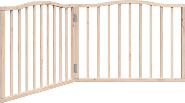 VidaXL Zábrana pro psy skládací 2 panely 160 cm topolové dřevo [352224] Barva: Bílá