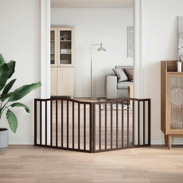 VidaXL Zábrana pro psy skládací 2 panely 160 cm topolové dřevo [352224] Barva: Bílá