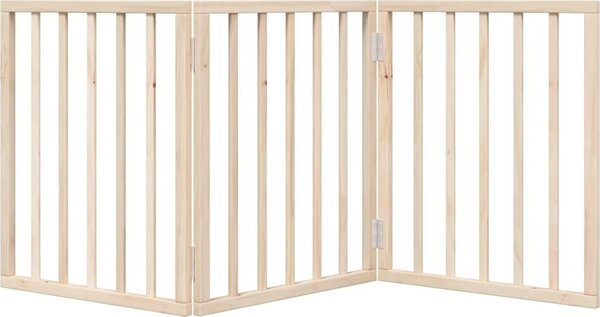 VidaXL Zábrana pro psy skládací 3 panely 150 cm topolové dřevo [352172] Barva: Přírodní