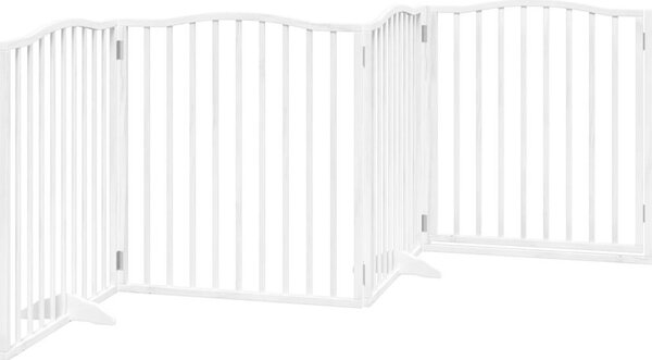 VidaXL Zábrana pro psy s dvířky skládací 4 panely 320 cm [352211] Barva: Přírodní