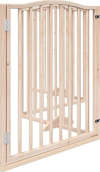 VidaXL Zábrana pro psy s dvířky skládací 4 panely 320 cm [352211] Barva: Přírodní