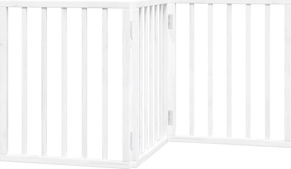 VidaXL Zábrana pro psy skládací 3 panely 150 cm topolové dřevo [352172] Barva: Přírodní