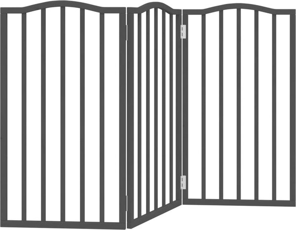 VidaXL Zábrana pro psy skládací 3 panely 150 cm topolové dřevo [352230] Barva: Bílá