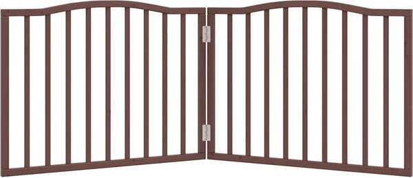 VidaXL Zábrana pro psy skládací 2 panely 160 cm topolové dřevo [352224] Barva: Bílá