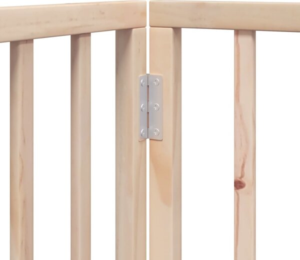 VidaXL Zábrana pro psy s dvířky skládací 6 panelů 300 cm topol [352173] Barva: Černá